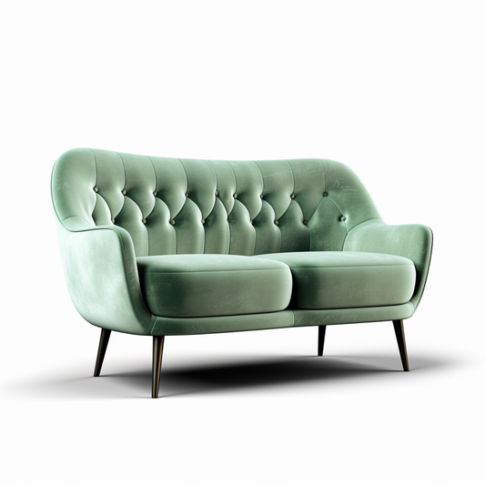 Sage Velvet Sofa