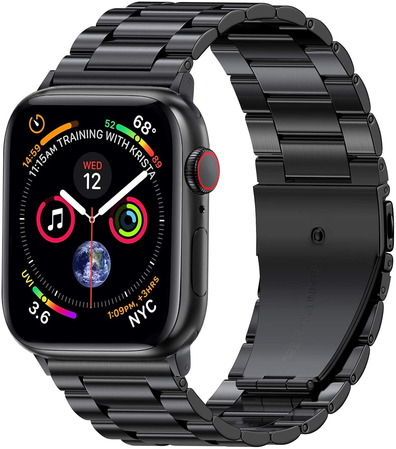 Metal Band For Apple Watch Series 7 45mm 41mm Brand new stainless steel bracelet wristband For iWatch 6 5 4 3 SE 44mm 40mm 42mm