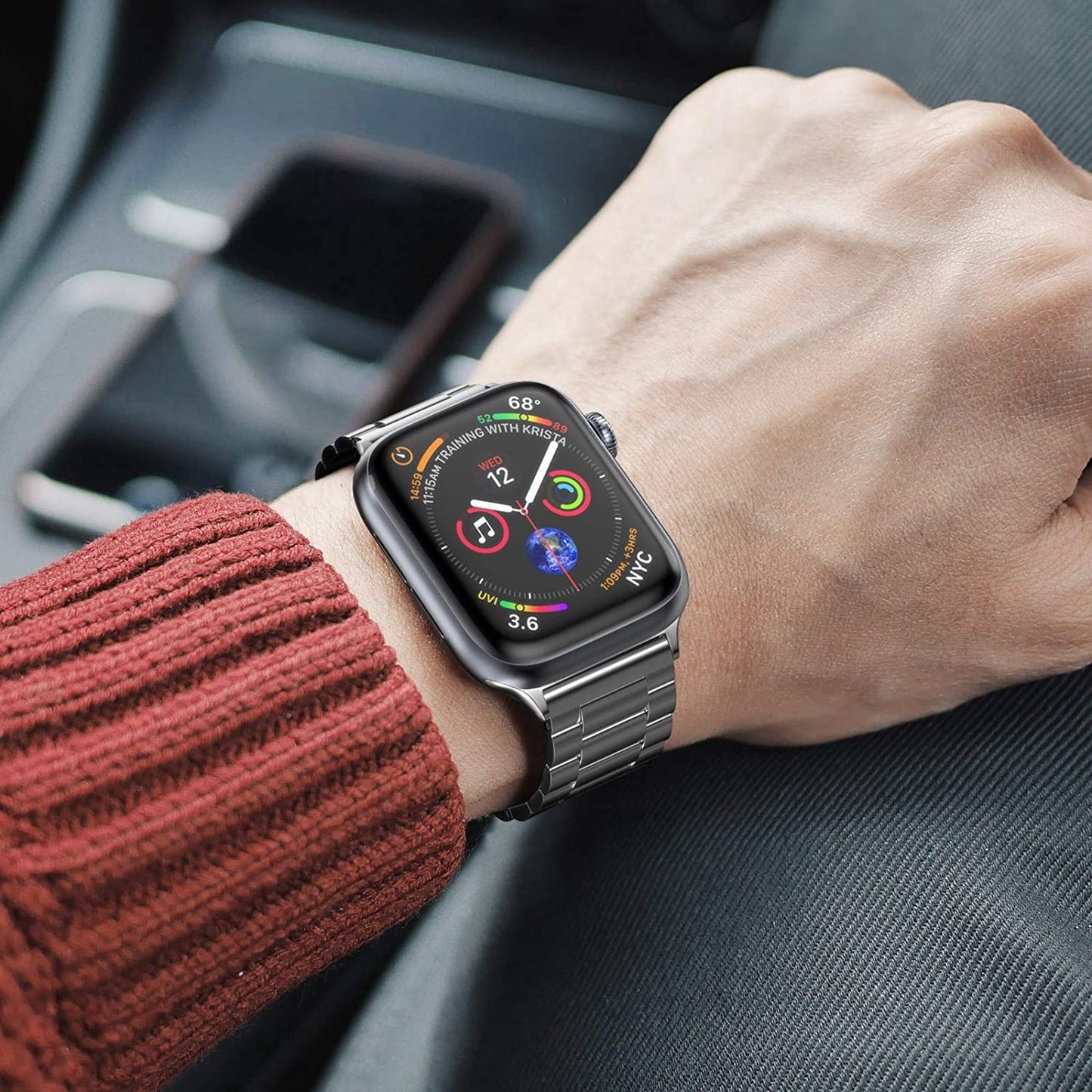 Metal Band For Apple Watch Series 7 45mm 41mm Brand new stainless steel bracelet wristband For iWatch 6 5 4 3 SE 44mm 40mm 42mm