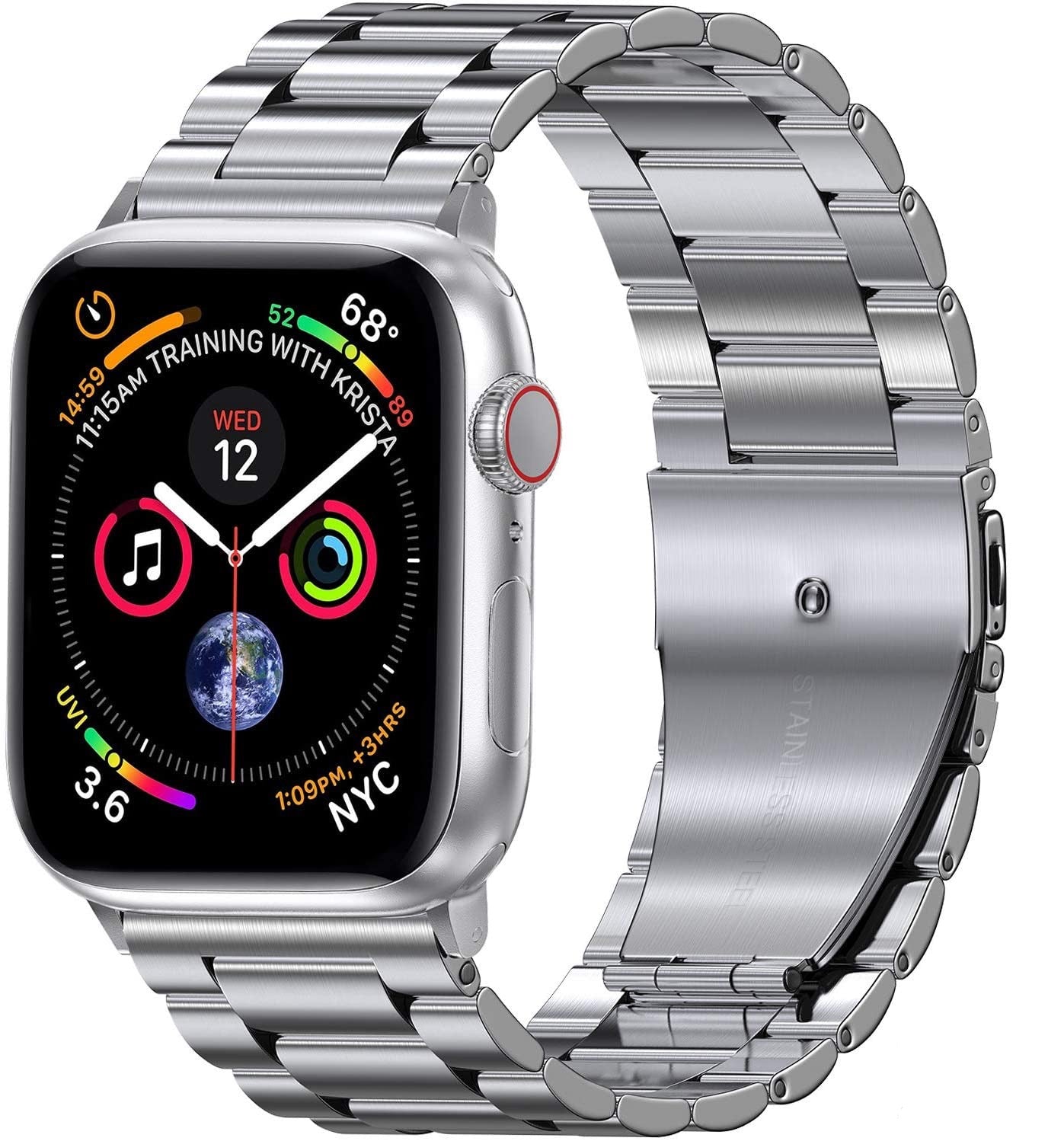 Metal Band For Apple Watch Series 7 45mm 41mm Brand new stainless steel bracelet wristband For iWatch 6 5 4 3 SE 44mm 40mm 42mm
