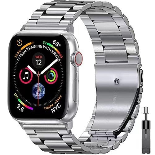 Metal Band For Apple Watch Series 7 45mm 41mm Brand new stainless steel bracelet wristband For iWatch 6 5 4 3 SE 44mm 40mm 42mm
