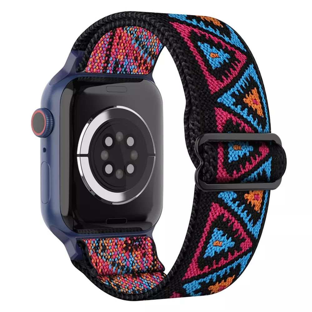 Strap For Apple watch band 44mm 40mm 38mm 42mm 44 mm accessories Nylon loop belt bracelet correa iWatch 3 4 5 SE 6 7 45mm 41mm