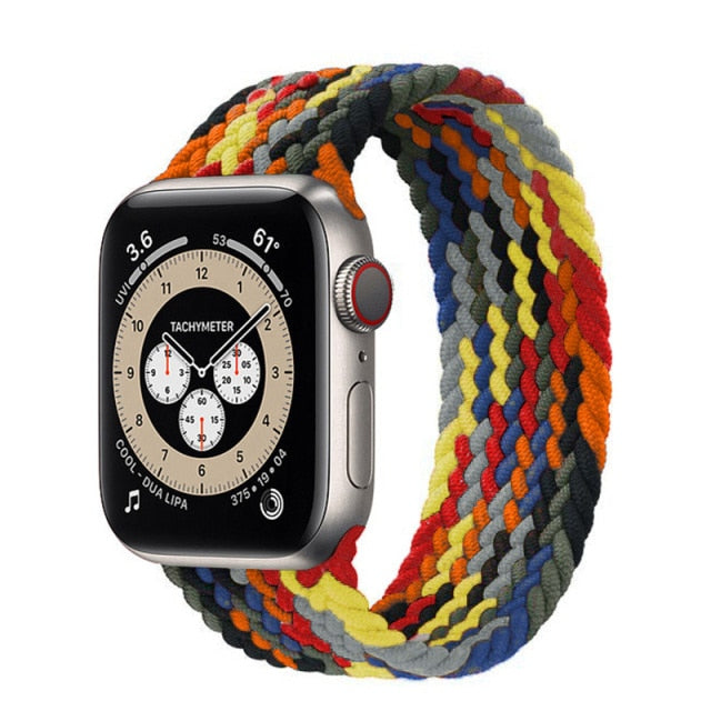Strap For Apple watch band 44mm 40mm 38mm 42mm 44 mm accessories Nylon loop belt bracelet correa iWatch 3 4 5 SE 6 7 45mm 41mm
