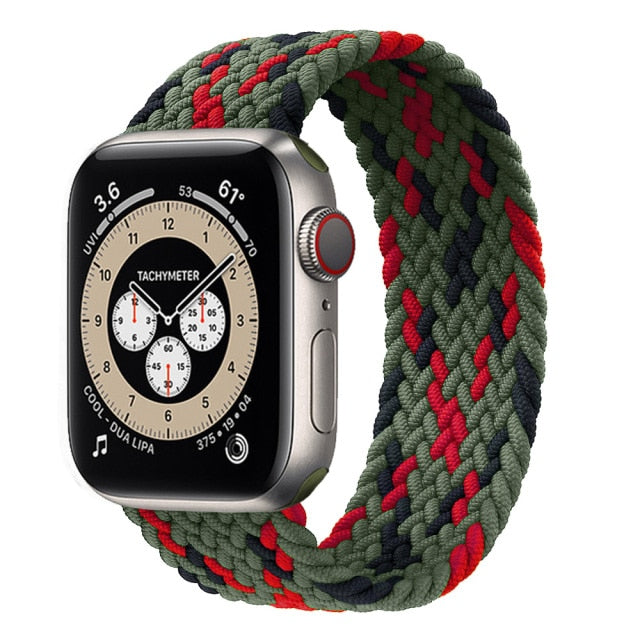 Strap For Apple watch band 44mm 40mm 38mm 42mm 44 mm accessories Nylon loop belt bracelet correa iWatch 3 4 5 SE 6 7 45mm 41mm