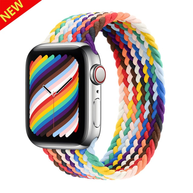 Strap For Apple watch band 44mm 40mm 38mm 42mm 44 mm accessories Nylon loop belt bracelet correa iWatch 3 4 5 SE 6 7 45mm 41mm